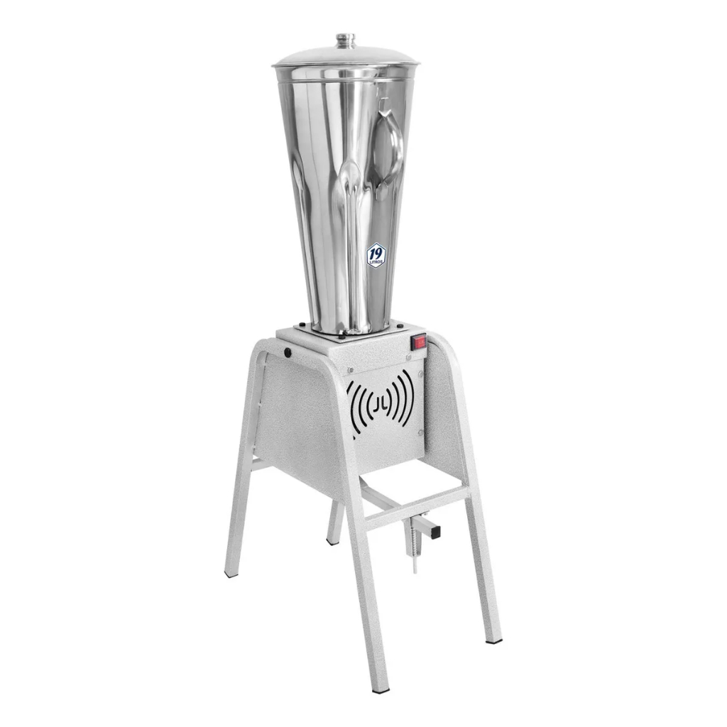 Liquidificador Industrial Triturador Bivolt 19L Basculante Com Copo Inox 304
