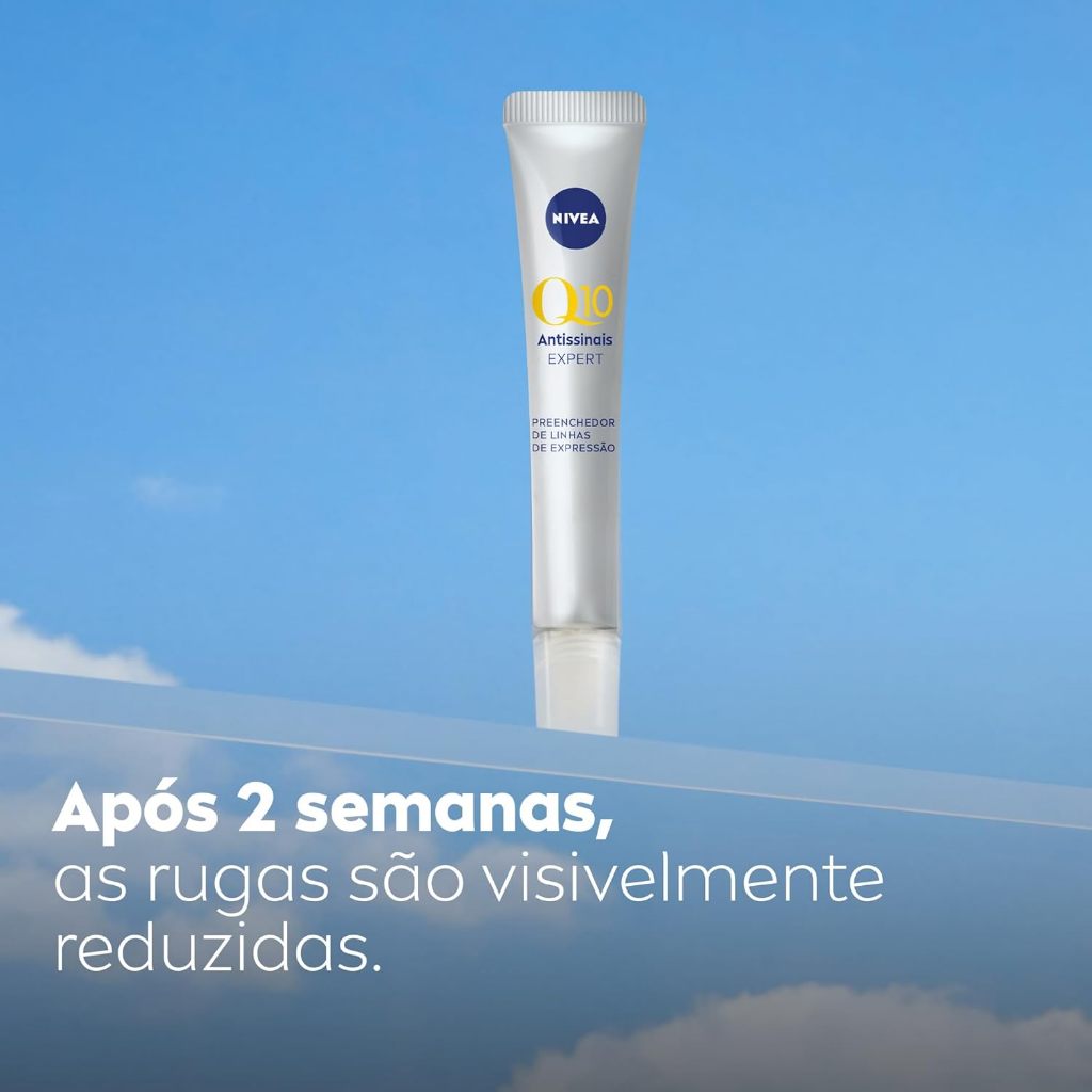 Nivea Preenchedor de Linhas Q10 Expert Antissinais 15ml, Melhora e Reduz Rugas, Aparência Mais Jovem, Cuidado Facial — R$ 39,97 em Mercado Livre, 64% OFF
