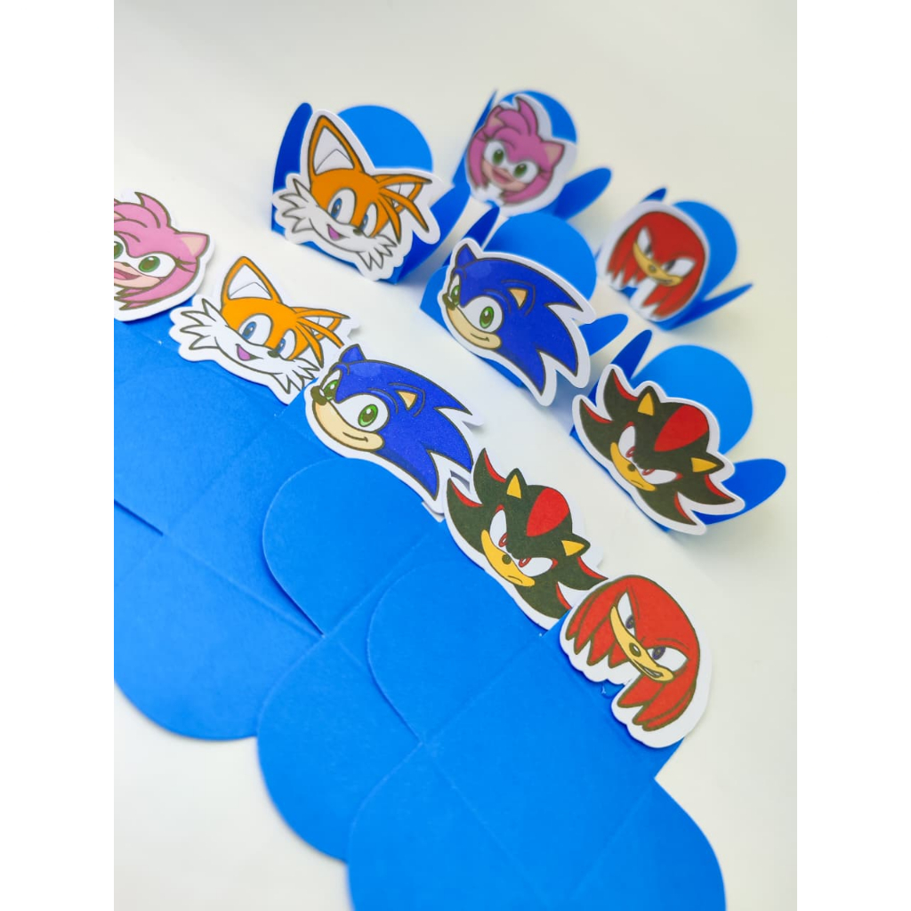 Forminhas 3D SONIC FAZEMOS EM QUALQUER TEMA