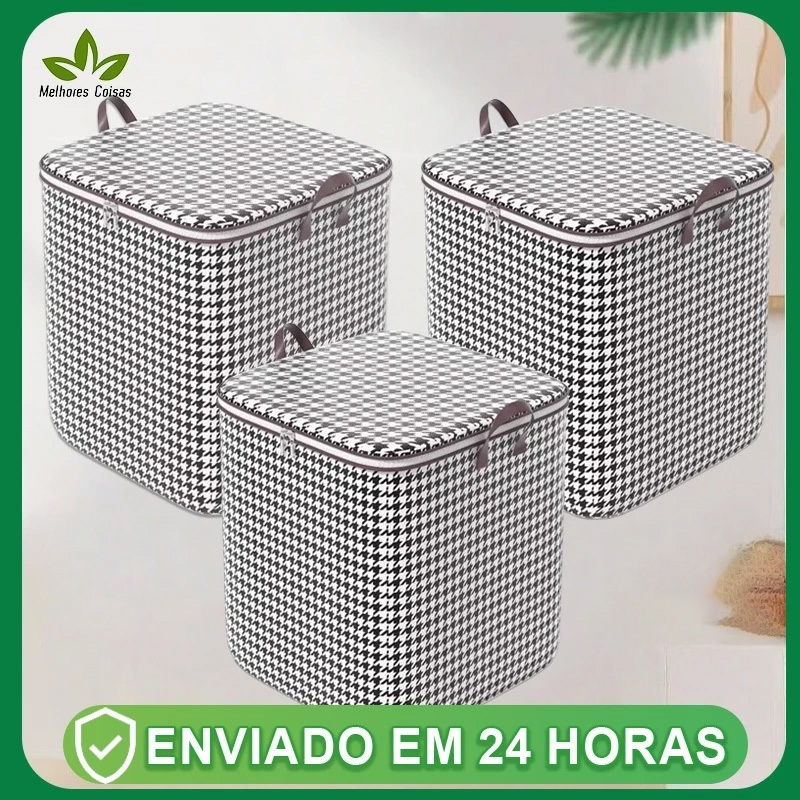 155L Caixa De Armazenamento De Grande Capacidade Para Colchas E Roupas Domésticas cesto de roupa suja em Oferta na Shopee