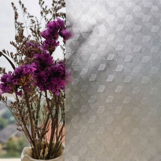 Revestimento Autoadesivo Vinil Trelica Diam Rolo com 45cmx2m Película Envelopar Janelas Box Banheiro Janelas