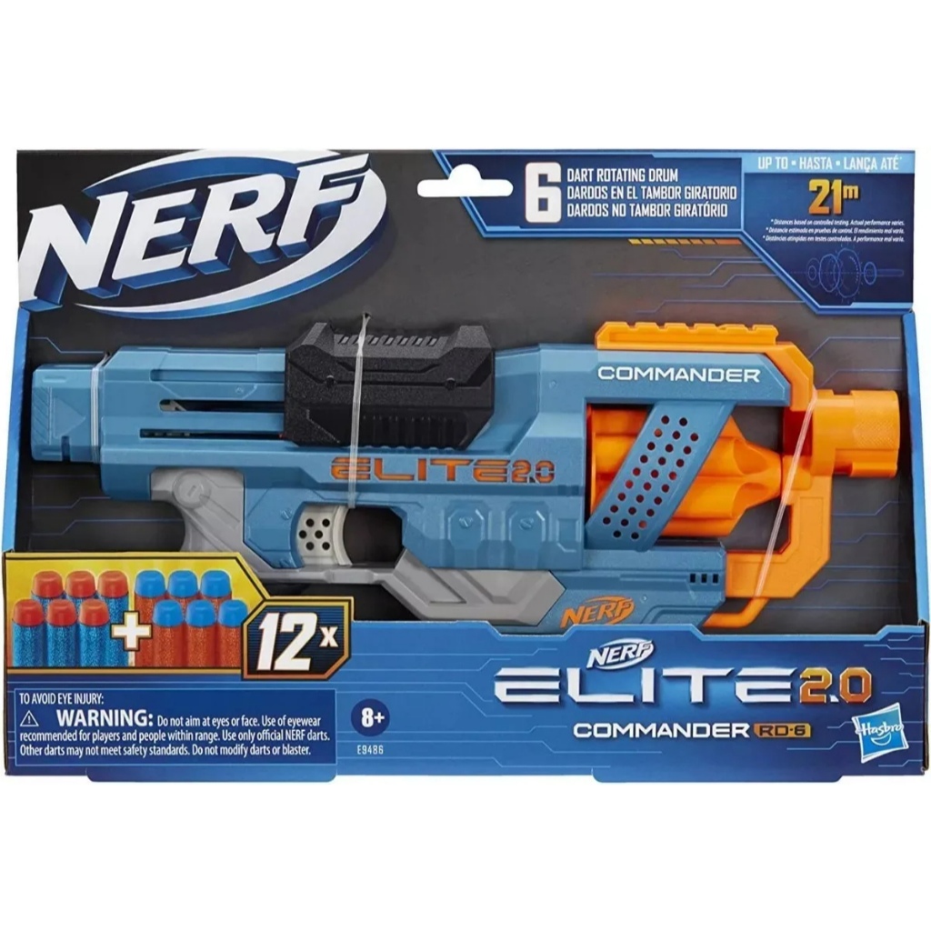 Nerf Lança De Dardos Elite 2.0 Commander Rd-6 - Hasbro Colorido---PROMOÇAO