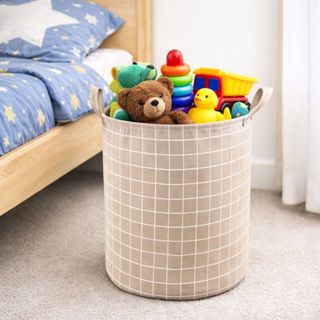 Cesto Organizador Roupa Suja 40L Dobrável Lavanderia em 3 cores em Oferta na Shopee