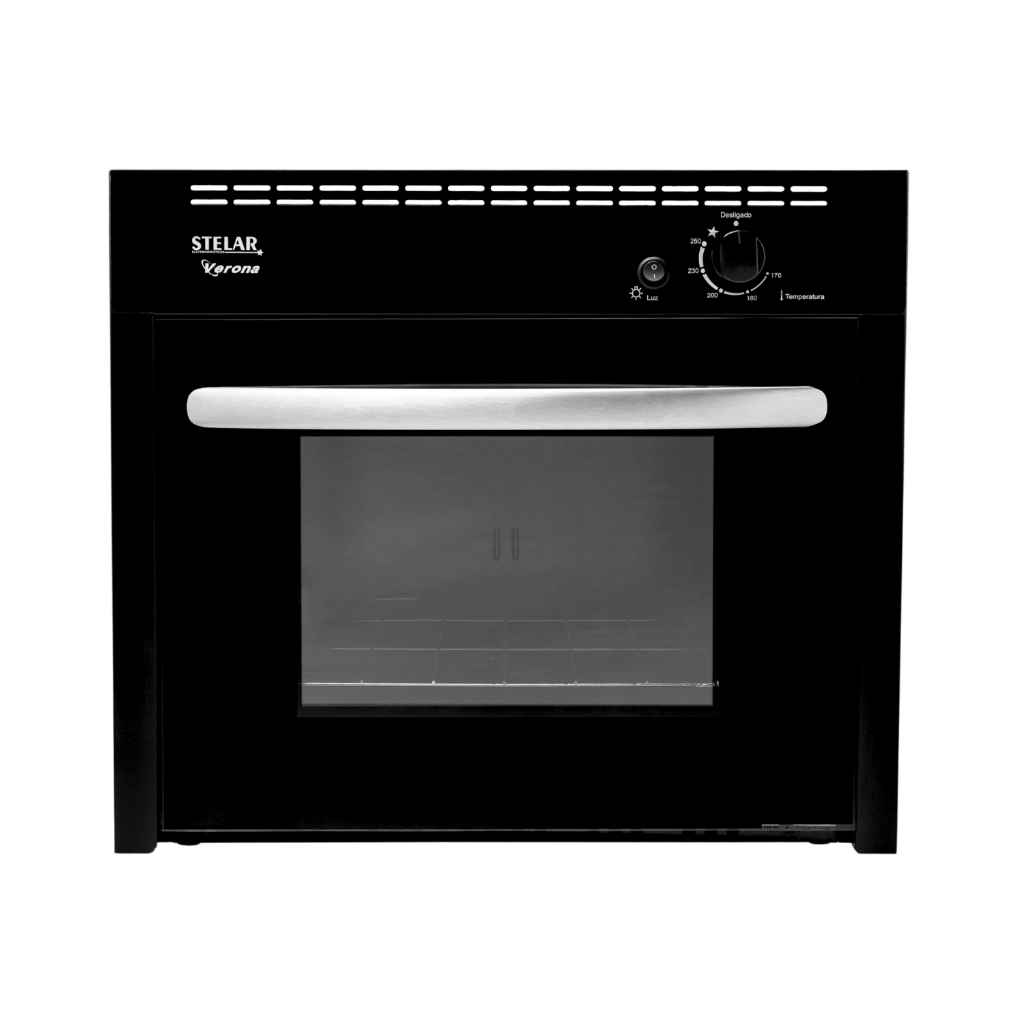 Imagem Forno a Gás de Embutir Stelar 55 litros Verona Preto Bivolt