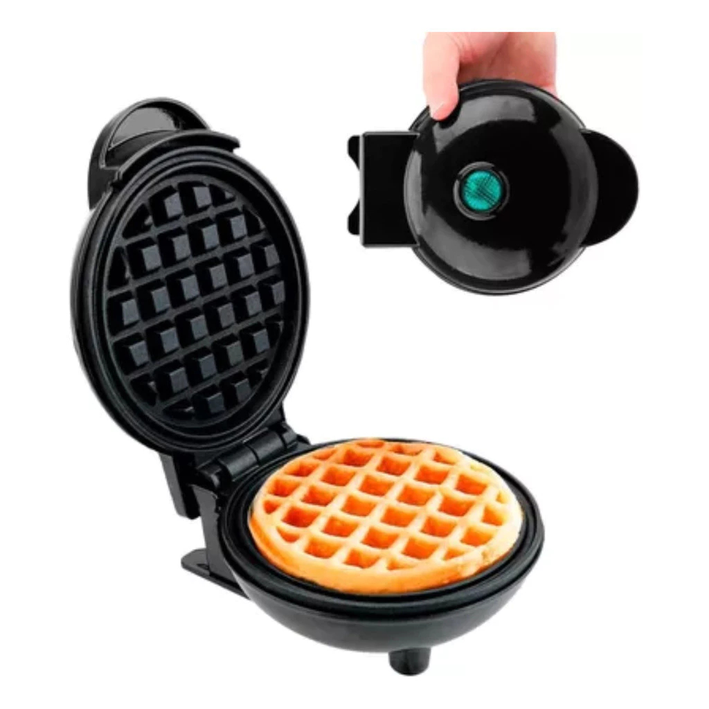 Máquina de waffle compacta, antiaderente, em formato de coração, com acabamento fosco, 110 V.