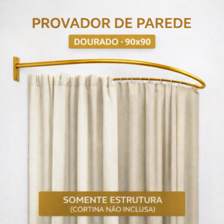 Arco de Ferro Dourado 90x90cm para Provador de Loja Decoração Parede Estrutura Reforçada em Oferta na Shopee