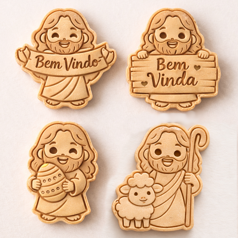 Cortadores Páscoa - Kit Bem Vindo - Jesus Biscoitos Religioso de pascoa Americana Biscuit Marcador em Oferta na Shopee