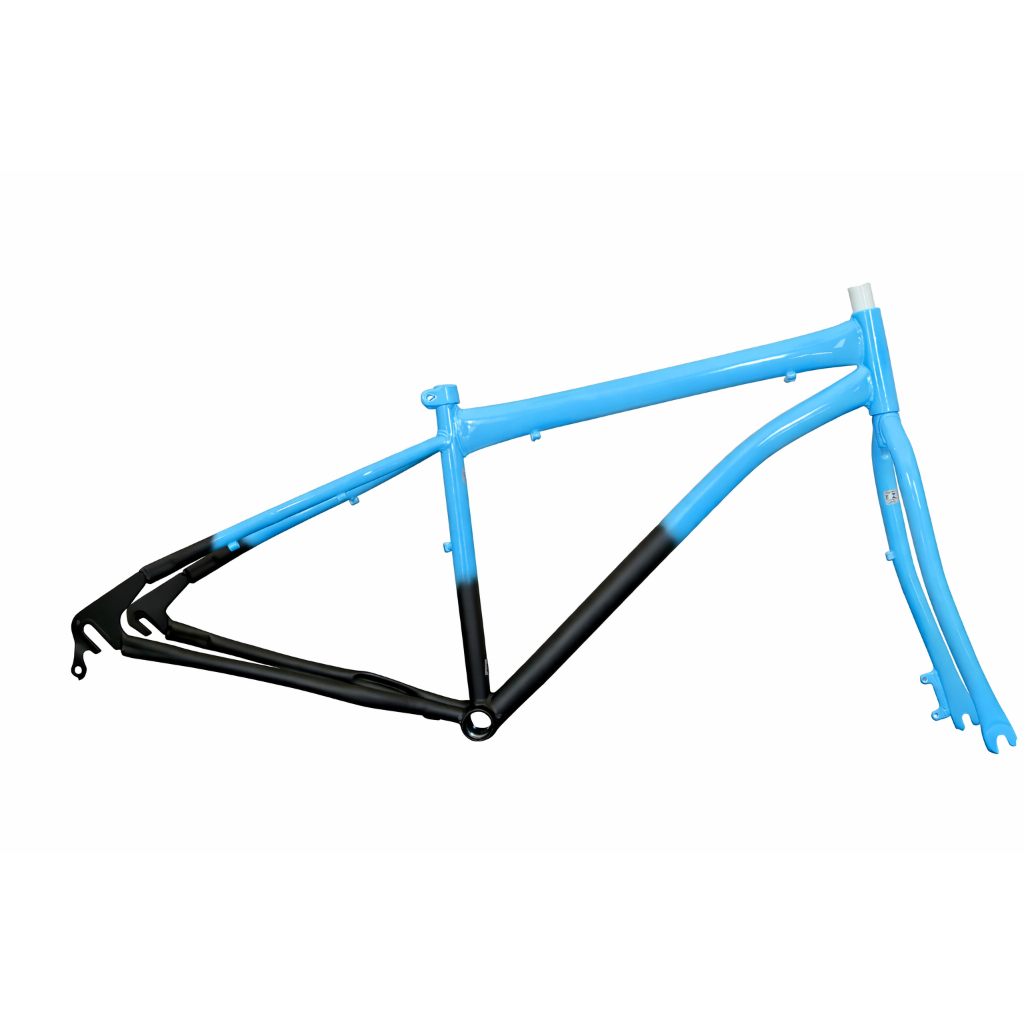 Quadro Garfo Bike Bicicleta Aro 29 T17 Aço Carbono Freio a Disco MTB Rosca Centro 34.7 Direção Over 34.1 Novo Ciclismo
