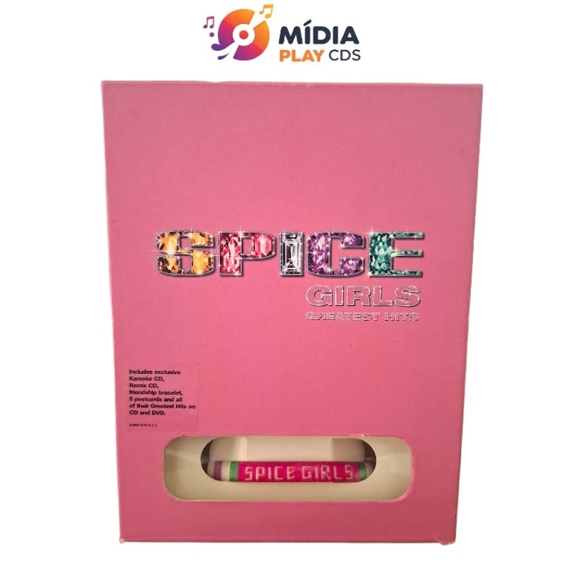 Box CD+DVD Spice Girls Greatest Hits [Original  Importado Ed. Limitada Holler Wannabe Spice Up Your Life USADO] RARO