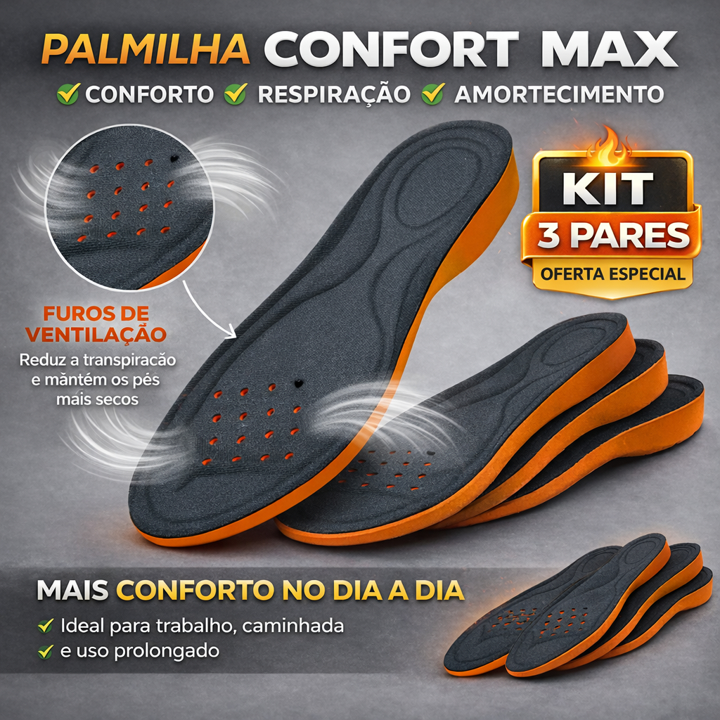 Palmilhas Para quem trabalha ou fica muito tempo em pé Em Gel Ortopédica Sapato Tênis Unisex