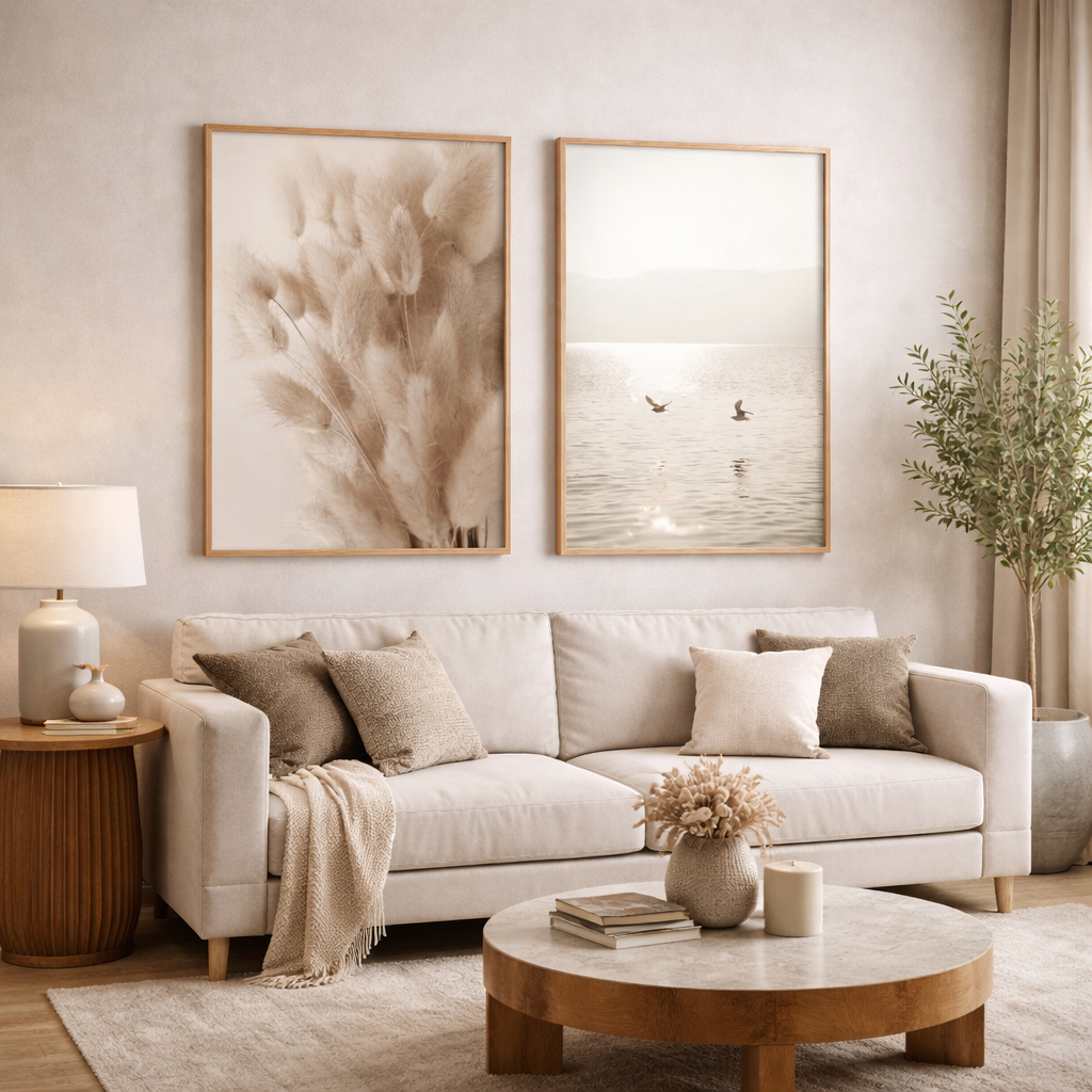 Quadros Decorativos Com Moldura Premium Para Sala Grande Pronto Para Pendurar