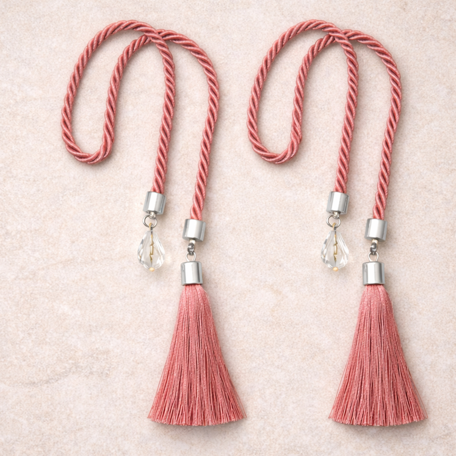 2 Cordoes Decorativo Premium com Cristal Lapidado e Tassel – Sabonete Líquido, Difusor ou Home Spray em Oferta na Shopee