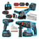 Kit 3 em 1 Ferramentas Elétricas Profissional com Bateria Dobevi – Furadeira, Esmerilhadeira e Parafusadeira de Impacto
