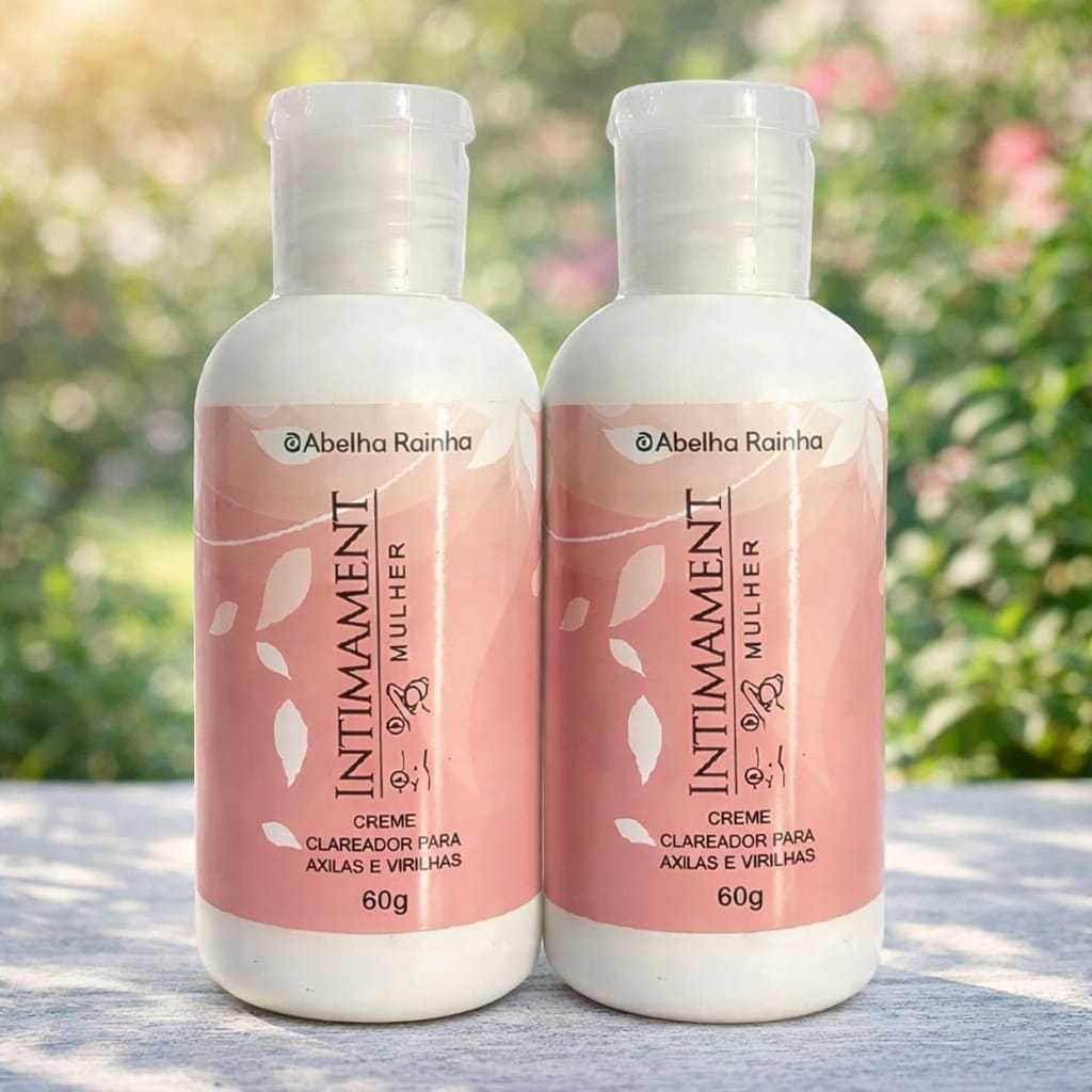Kit 2 Creme Clareador Para Axilas e Virilhas Intimament Mulher Clareamento Gradual Abelha Rainha