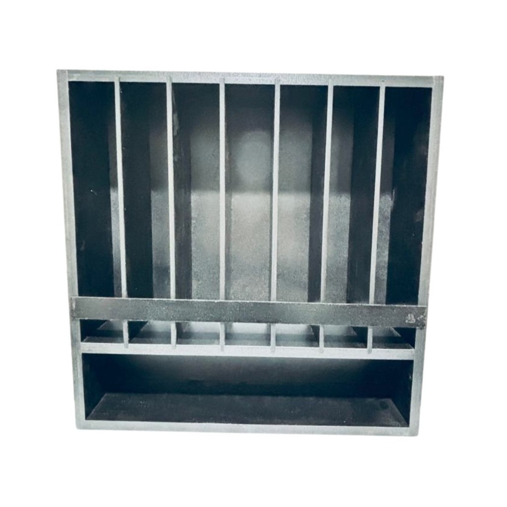Expositor MDF Multiuso Para Bar Mercearia 7 Raias Preto Premium