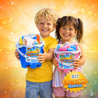 Baldinho de Praia Castelinho Areia Infantil Kit Completo Castelinho Radical Pá Rastelo Forminhas em Oferta na Shopee