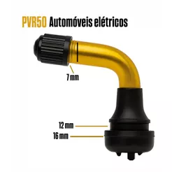 Bico Válvula Curvo Pneu Sem Câmara Scooter Elétrica Prv 50 Par