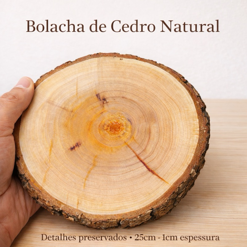 Bolacha de Madeira Rústica  Lixada  30CM  Tronco Decoração  de Casa Mesa Posta Decoração de Casamento e Festas
