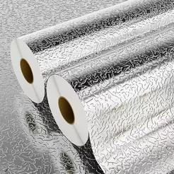 Adesivo ALUMINIO Cozinha Resistente Total a Água/Óleo/Fogo - MEDIDAS Diversas