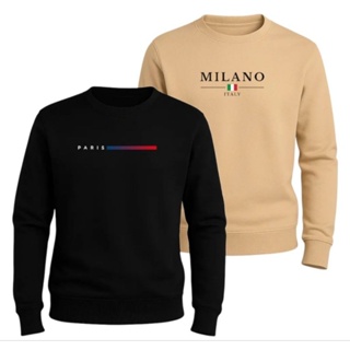 kit dois Moletom masculino unissex promoção careca moderno flanelado blusa de frio escola academia passeio em Oferta na Shopee