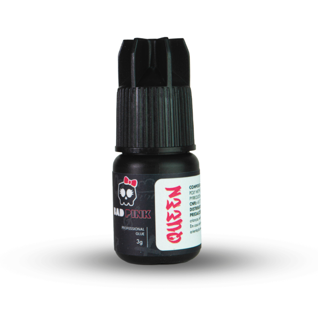 Cola Adesivo Bad Pink - Queen Para Extensão De Cílios Preto em Oferta na Shopee