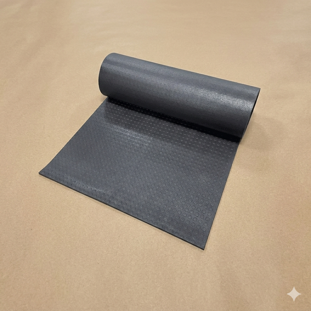 Piso Moeda Tapete Pastilhado Preto - Largura 1 Metro - Espessura 3mm em Oferta na Shopee