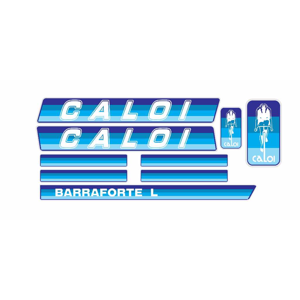 Adesivos Bicicleta Caloi Barra Forte L 1982 Azul