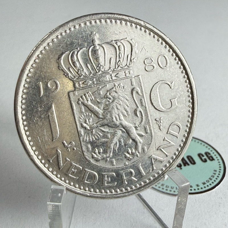 Moeda Holanda 1 G Gulden Moeda Estrangeira Níquel