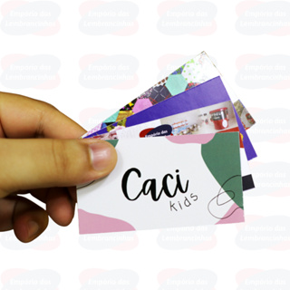 Cartões de Visita 250g Frente e Verso Brilho em Oferta na Shopee