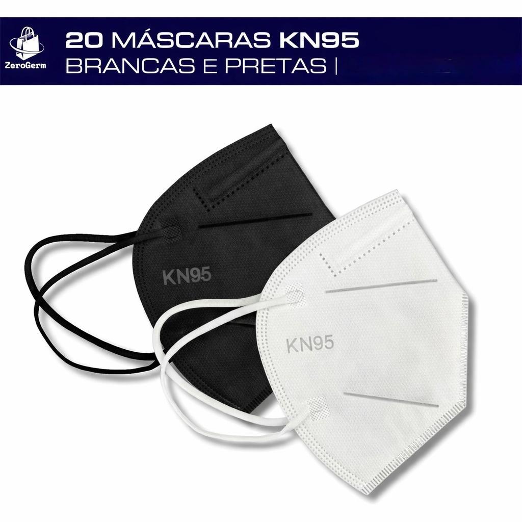 20 Máscara Descartável PFF2 KN95  | Sem Válvula + Proteção e Qualidade! em Oferta na Shopee