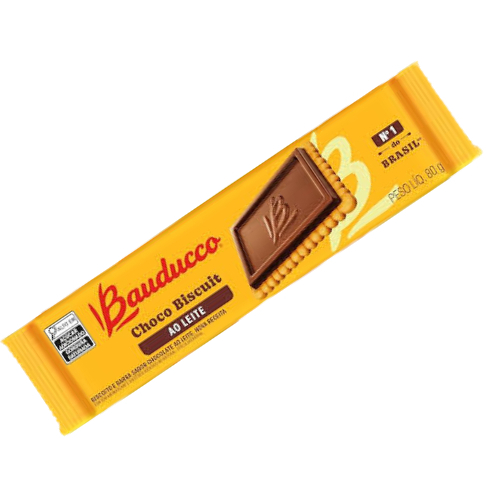 Biscoito Choco Biscuit Chocolate Ao Leite Bauducco 80g em Oferta na Shopee
