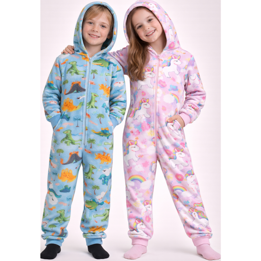 Macacão Conjunto Em Soft Para Bebê Varias Estampas 3D Print Inverno Quentinho