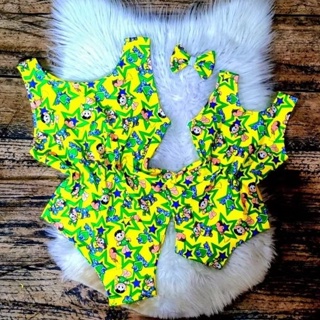 Kit Body Bory Maiô Mae e Filha Baby Infantil 1 a 6 anos em Oferta na Shopee