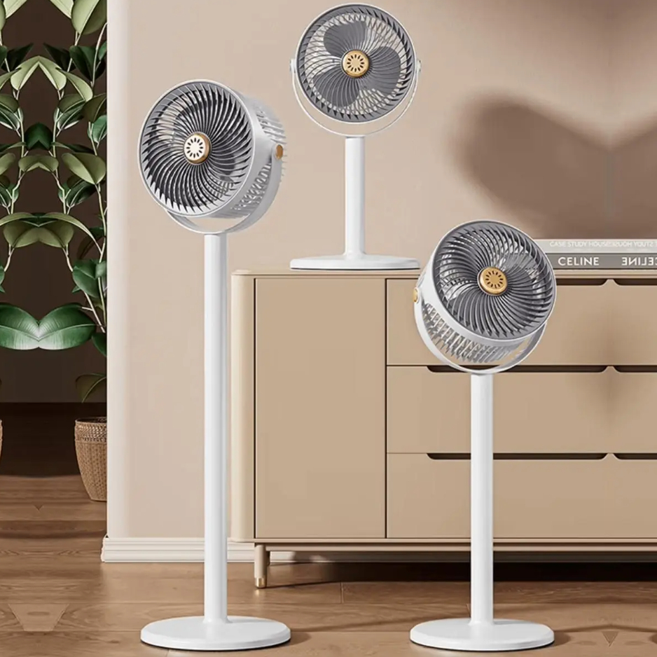 Ventilador Portátil Recarregável com 5 Velocidades, Altura Ajustável e Aromaterapia