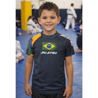 Compressão, Treino, Infantil Rash Guard criança Camisa UV