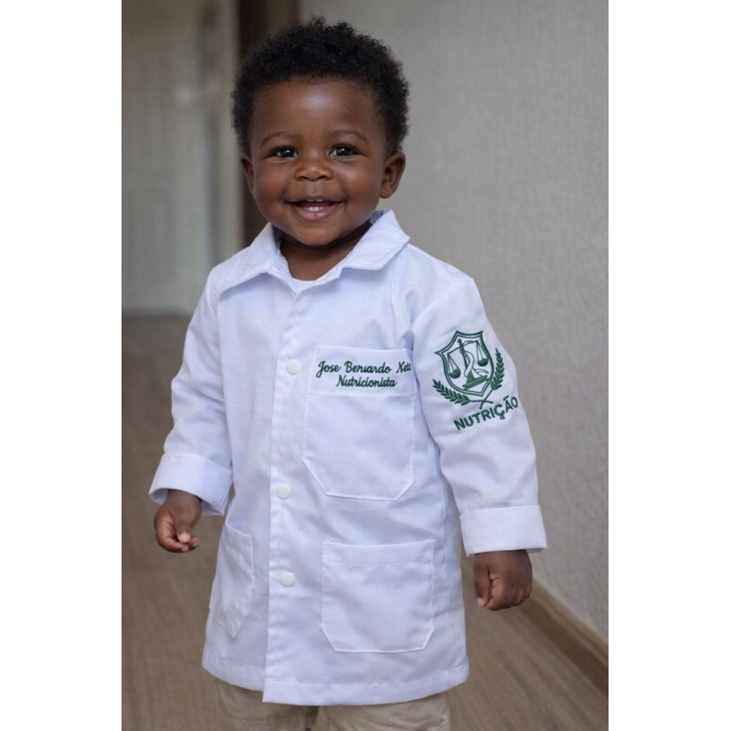Jaleco Unissex Infantil Nutricionista