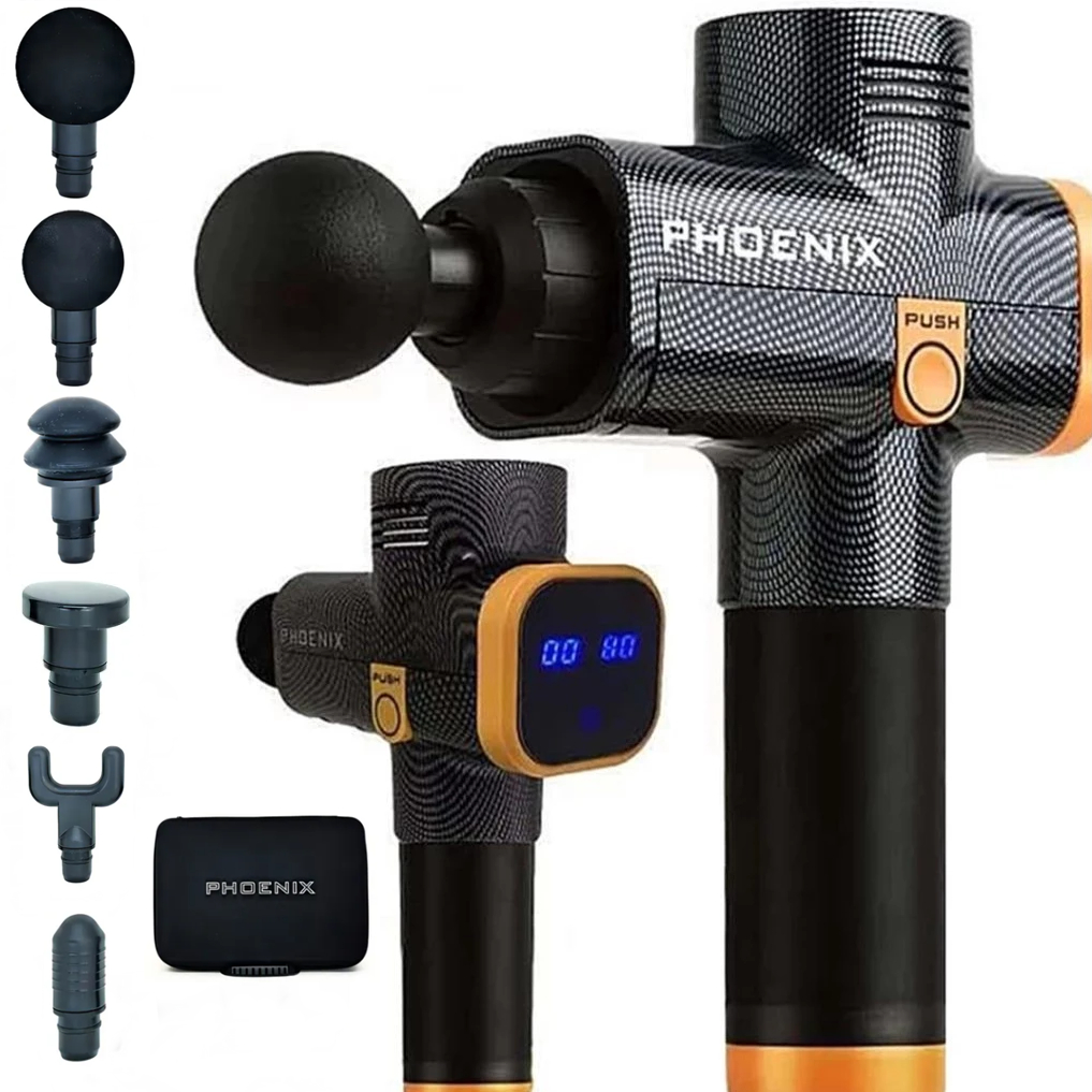 Pistola Massageadora Phoenix A2 Profissional Com Maleta Original