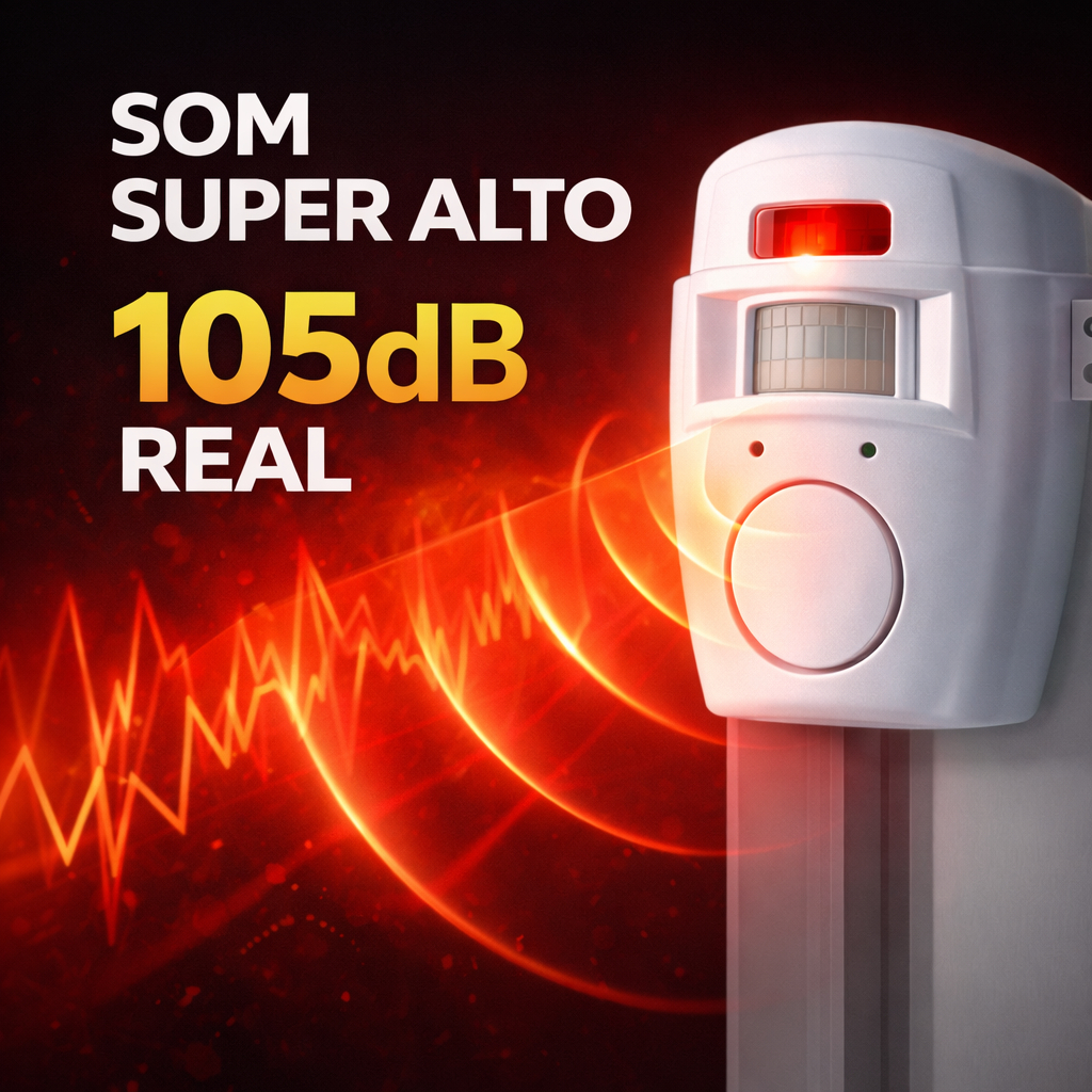 Alarme Residencial Sem Fio Fácil Instalação Sensor Movimento 2 Controles em Oferta na Shopee