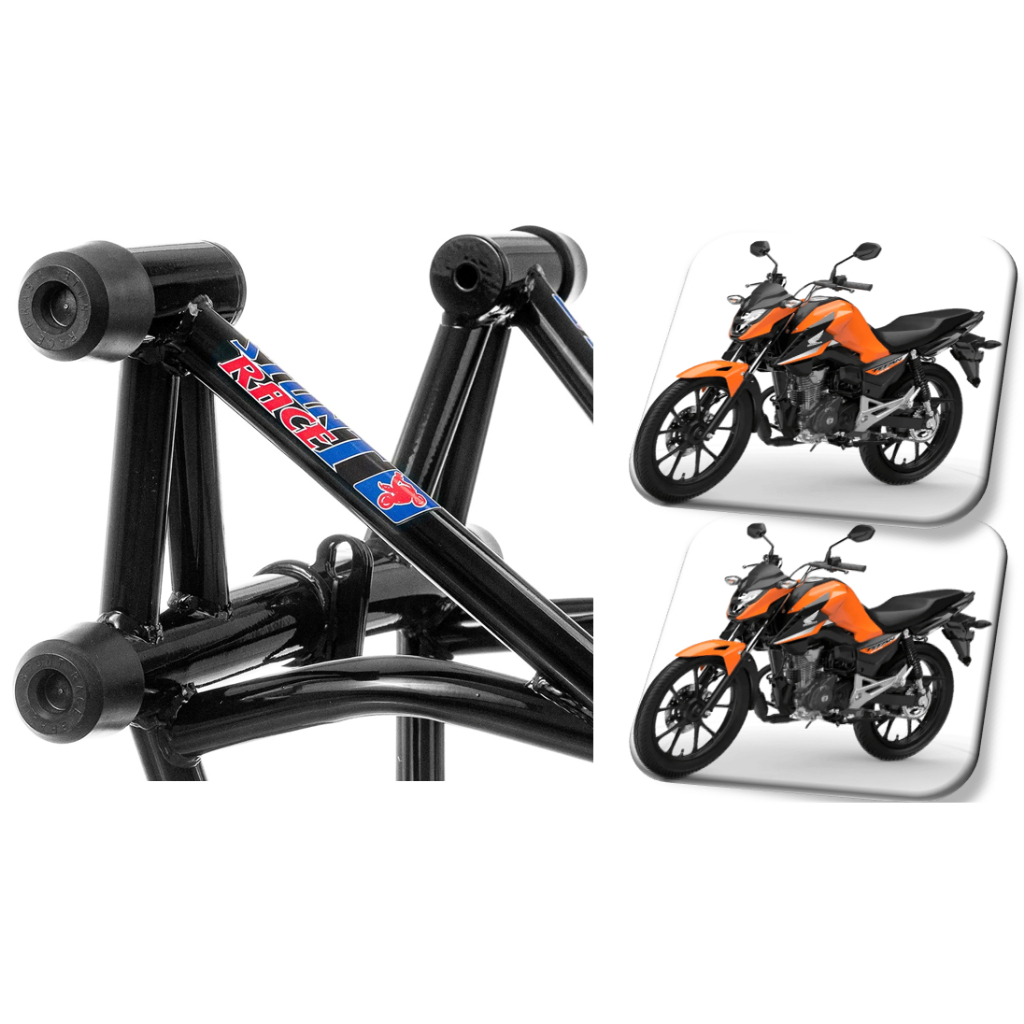 Stunt Race Original Protetor Motor Carter Carenagem Fan 160 Titan 160 Start 160 Cargo160 2016 A 2027
