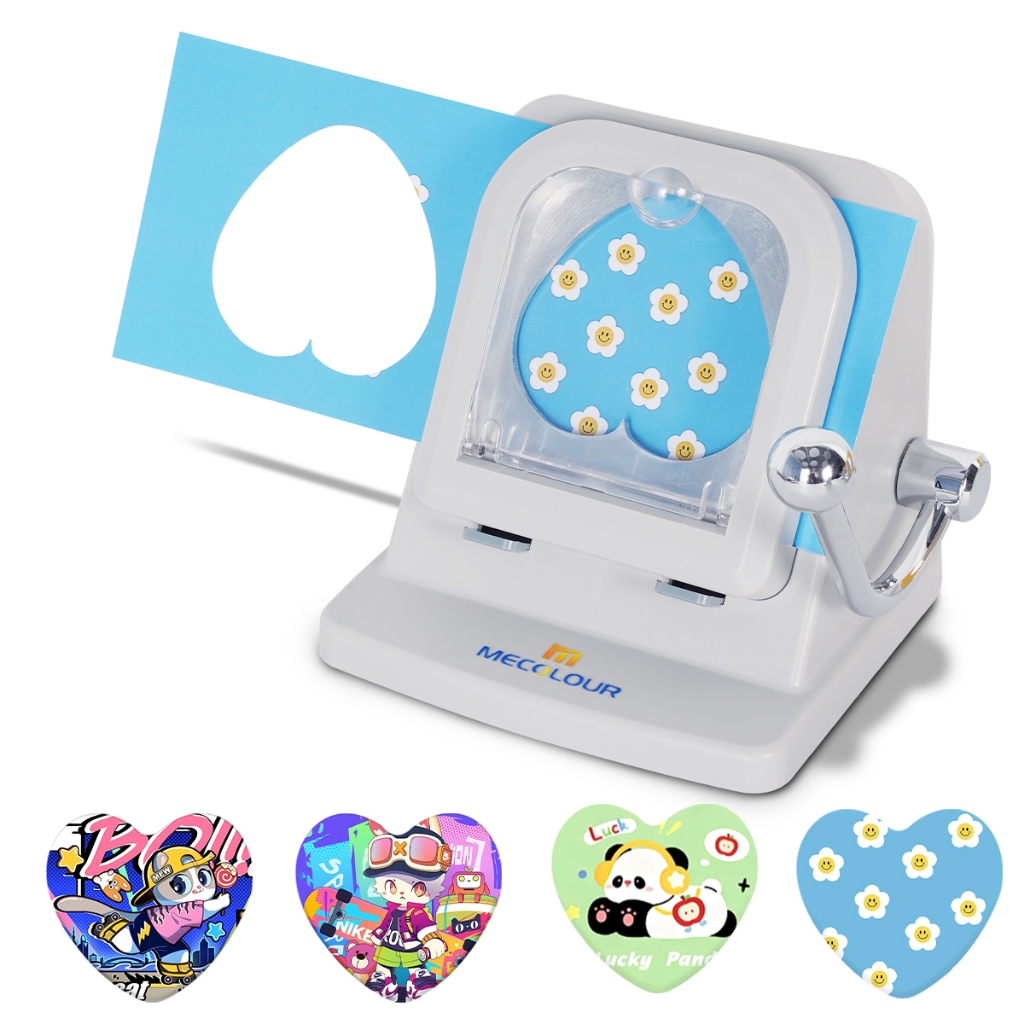 MECOLOUR Cortador Formato de Coração Cinza– Ideal para 57*52mm Bottons, Artesanato em Papel e Ímãs de Geladeira em Oferta na Shopee