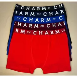 Cueca Kit 6 ou 3 Peças Boxer Algodão Plus Size Cores Lisas com Forro Elastico 30
