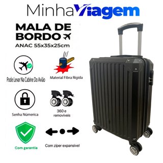 Malas Para Viagem De Bordo 10KG Padrão Anac Com Zíper Expansível Rodinhas 360 Pequena Bagagem de Mão em Oferta na Shopee