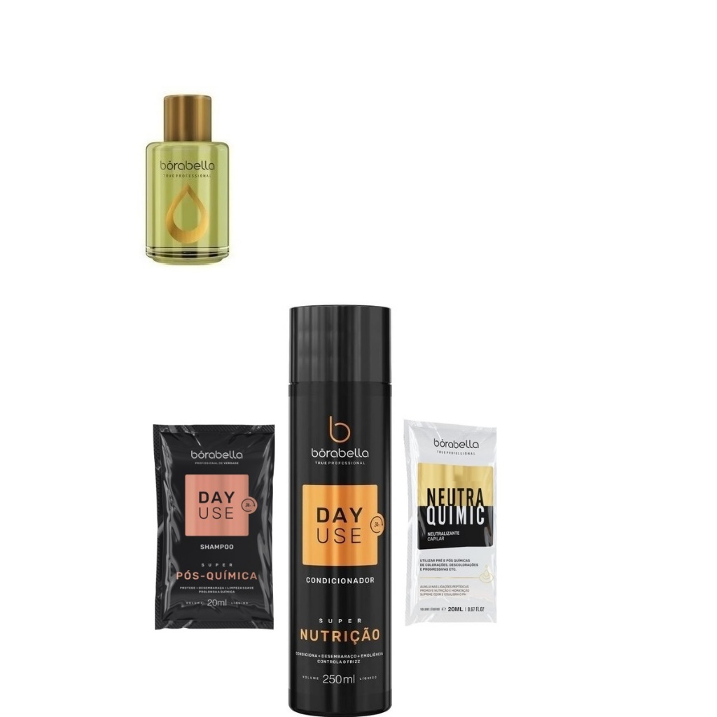 Borabella Condicionador Day Use Super Nutrição 250ml + Argan 7ml + Sachês
