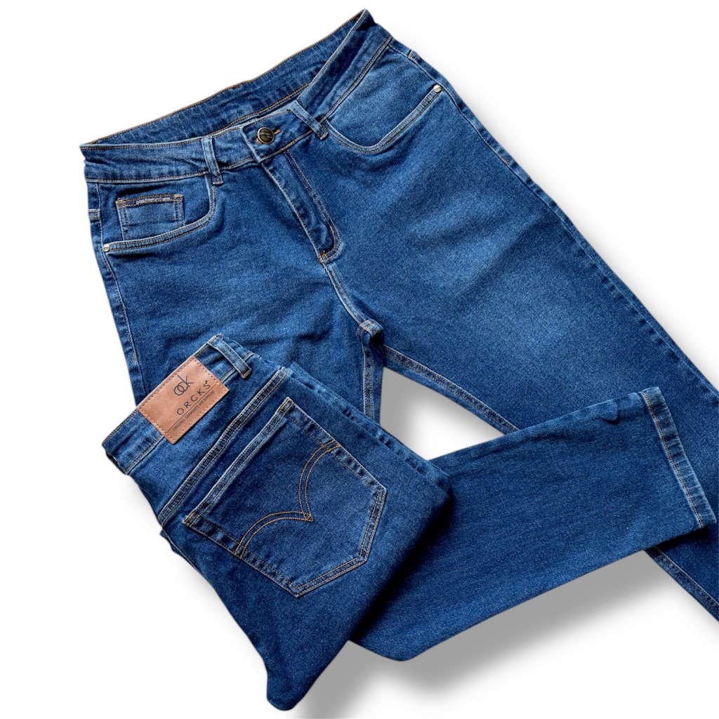 Calça Masculina Jeans Grosso Com Lycra Elastano Premium