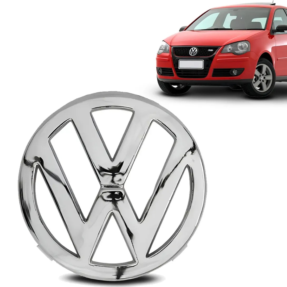 Emblema Vw Grade Polo 2007 2008 2009 2010 2011 Cromado