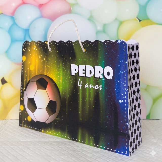 Sacolinha Personalizada Copa do Mundo Brasil Futebol Lembrancinha Festa Infantil  Sacola Aniversário