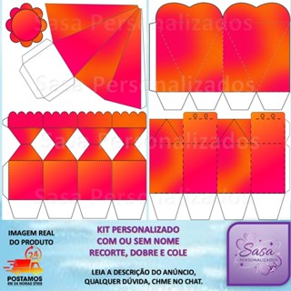 LARANJA COM ROSA LEMBRANCINHA COM 30 /60 ITENS (CAIXAS MILK, PIRÂMIDE, MEIA BALA, CORAÇÃO) em Oferta na Shopee