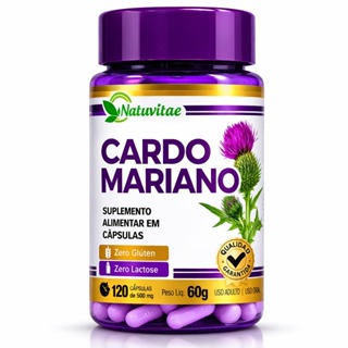 Suplemento De Silimarina  Cardo Mariano Cápsulas Pura 100% Original Natuviva em Oferta na Shopee