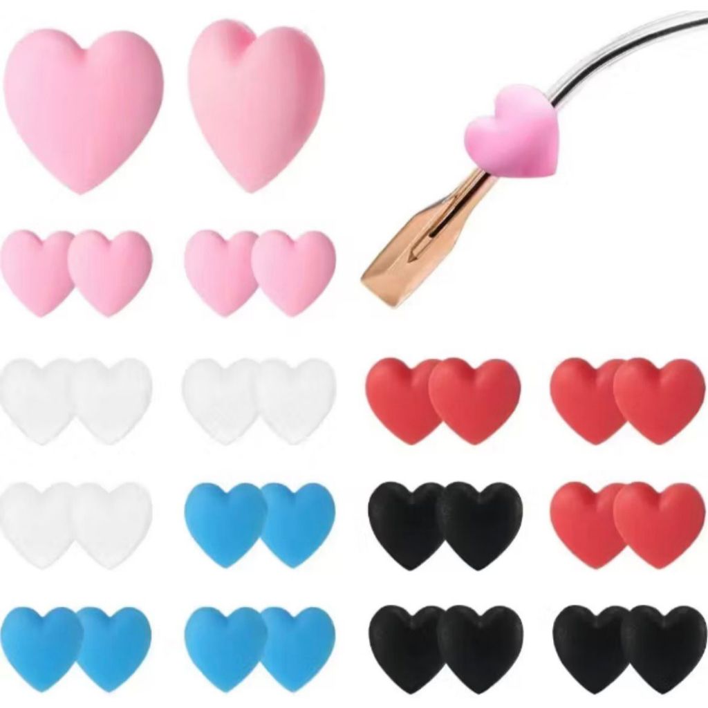 Trava de Silicone para Óculos Coração Antiderrapante | Gancho Ajustável para Haste | Confortável Adulto e Infantil em Oferta na Shopee
