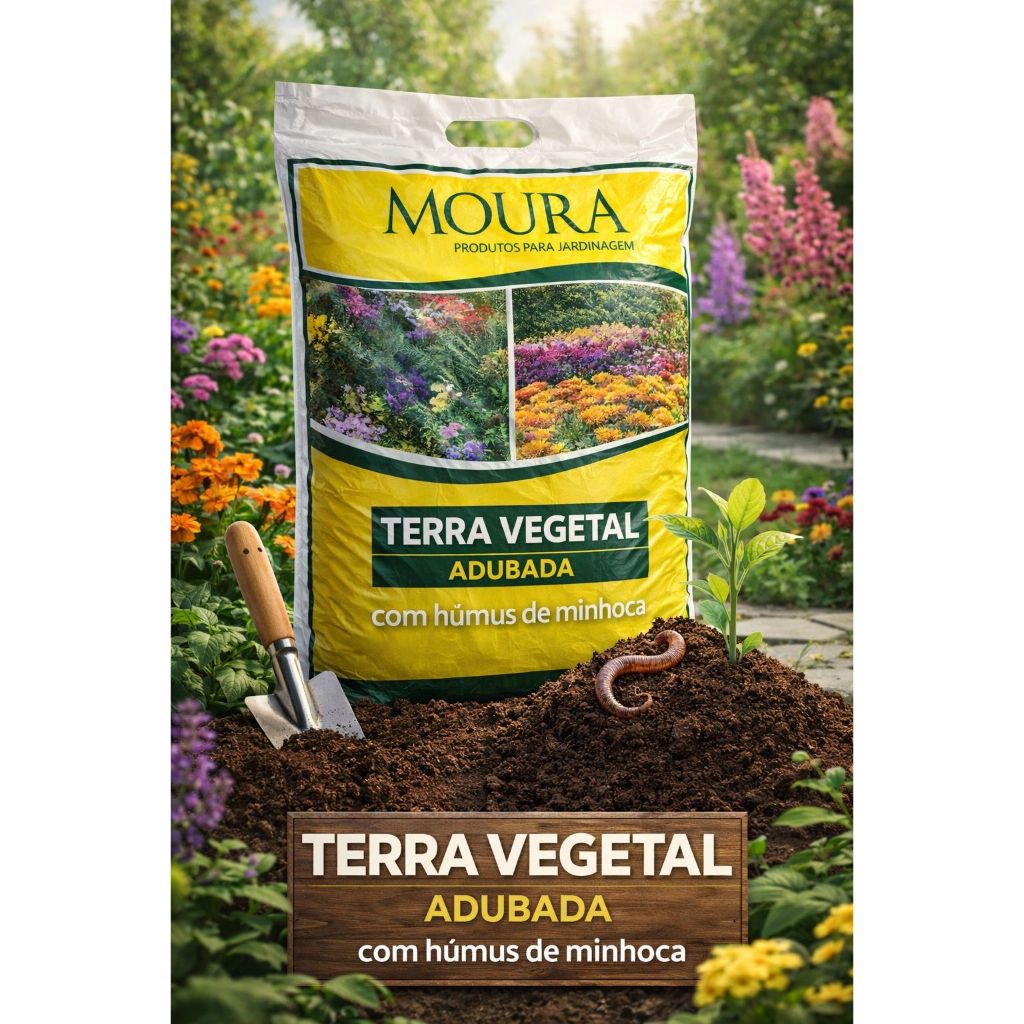 Terra Vegetal Adubada de 2 á 10 kilos Jardim Vaso Garden Jardinagem Floreira Canteiros Plantio em Oferta na Shopee